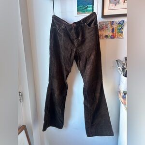 Vintage Ralph Lauren Brown Corduroy Flares Low-Rise